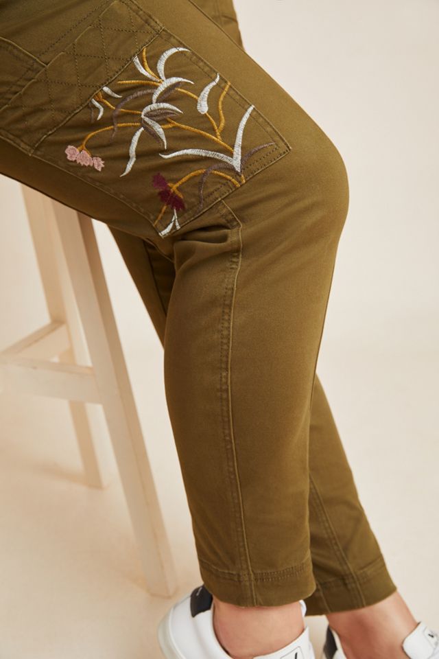 Austen Embroidered Utility Pants #7