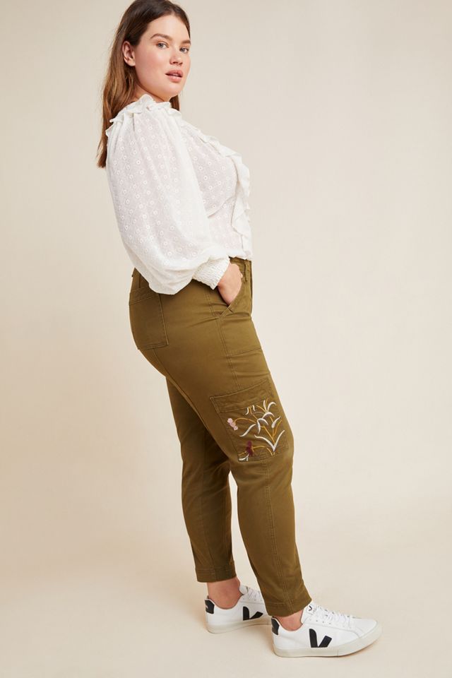 Austen Embroidered Utility Pants #8