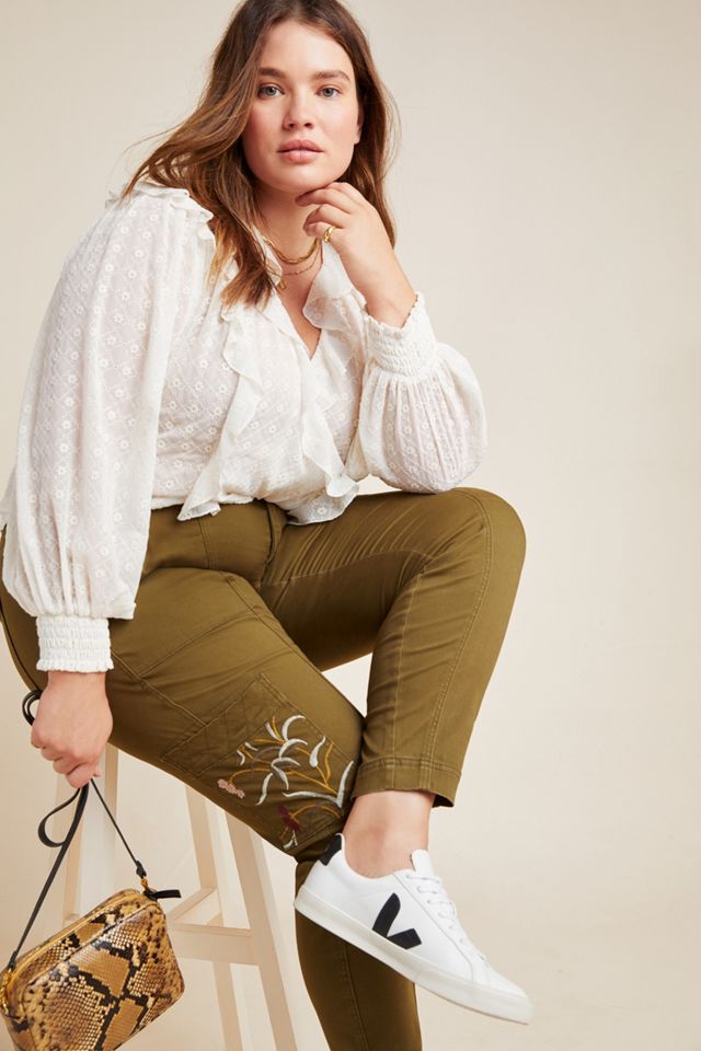 Austen Embroidered Utility Pants #5