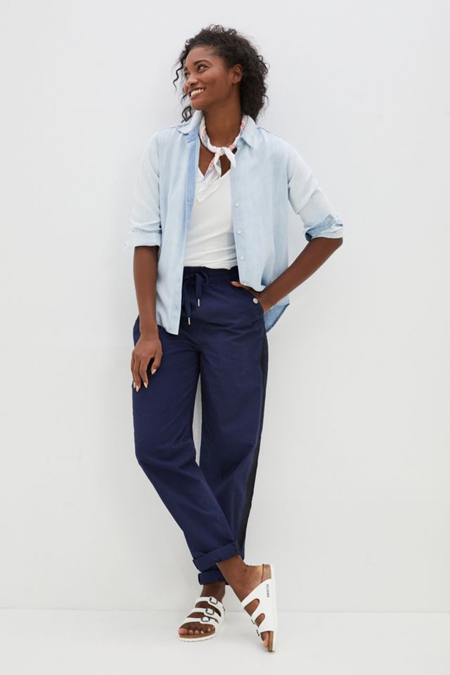 Maeve Tenley Twill Track Pants #2