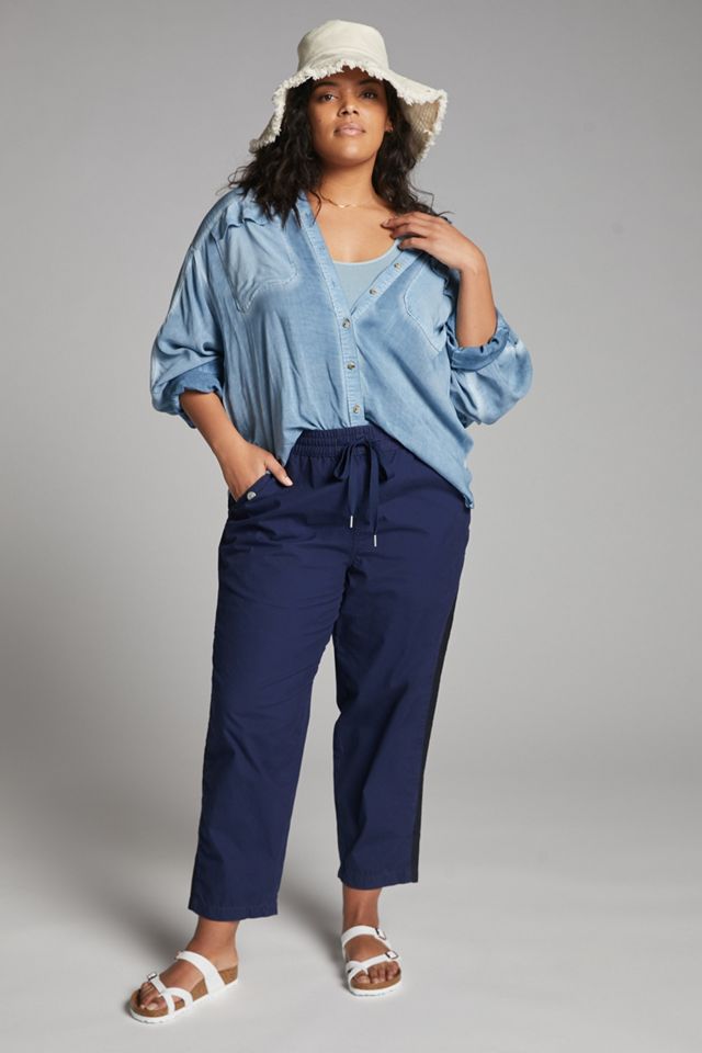Maeve Tenley Twill Track Pants #6