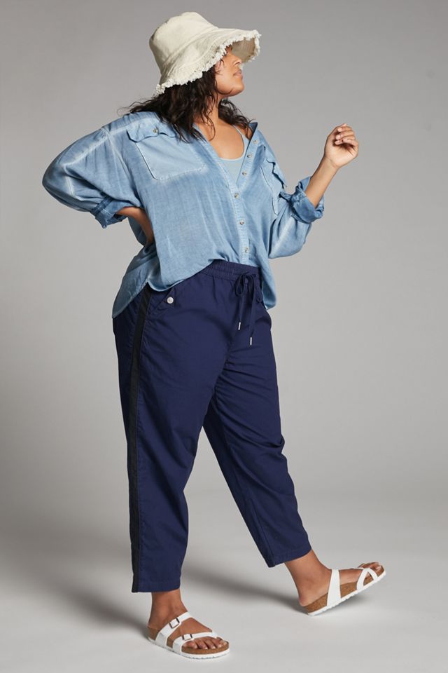 Maeve Tenley Twill Track Pants #5