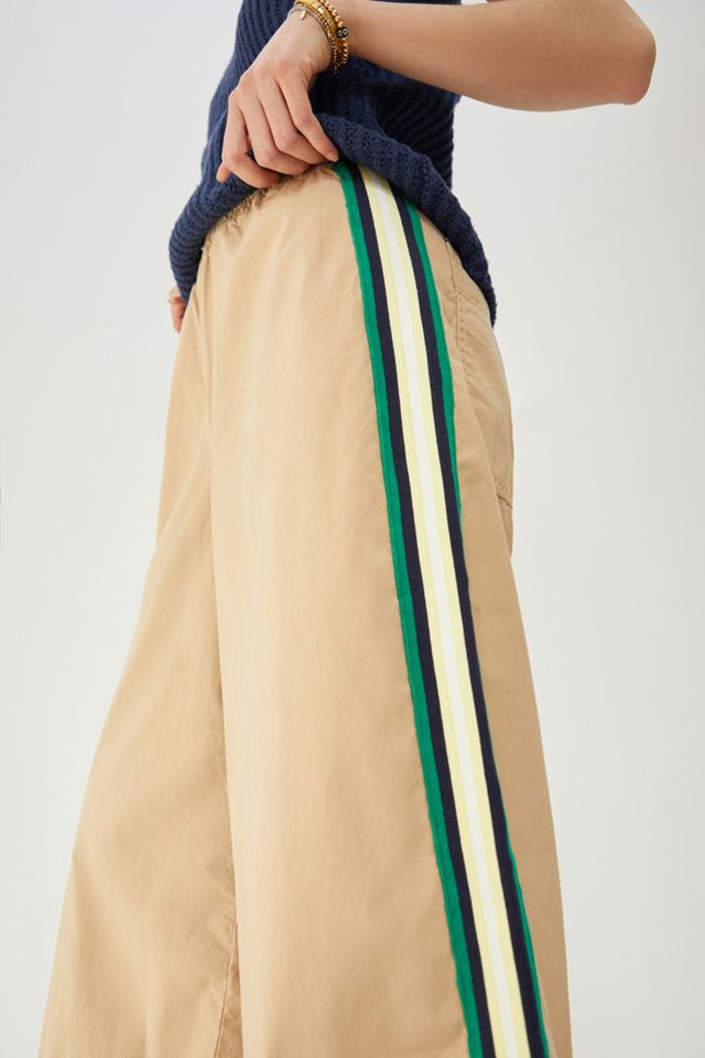 Maeve Aaron Side-Striped Wide-Leg Pants | Anthropologie display picture 1