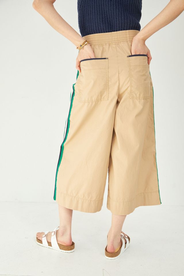 Maeve Aaron Side-Striped Wide-Leg Pants | Anthropologie display picture 1