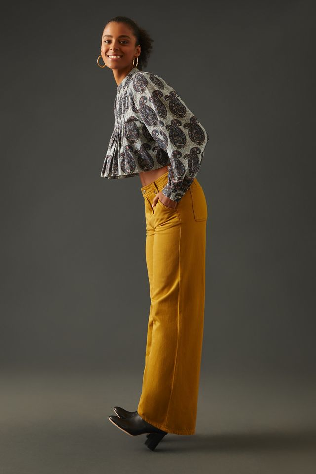 Pilcro Low-Rise Column Pants | Anthropologie