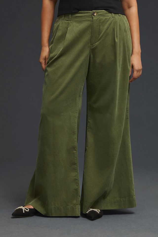 By Anthropologie Pleated Wide-Leg Corduroy Trousers #6