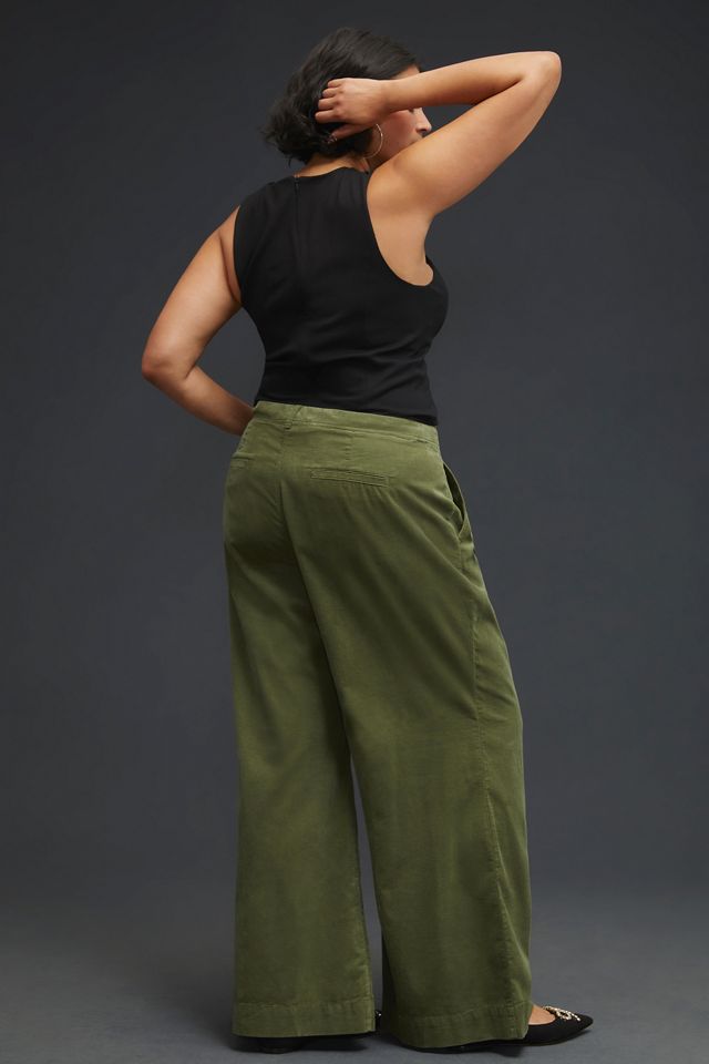 By Anthropologie Pleated Wide-Leg Corduroy Trousers #7