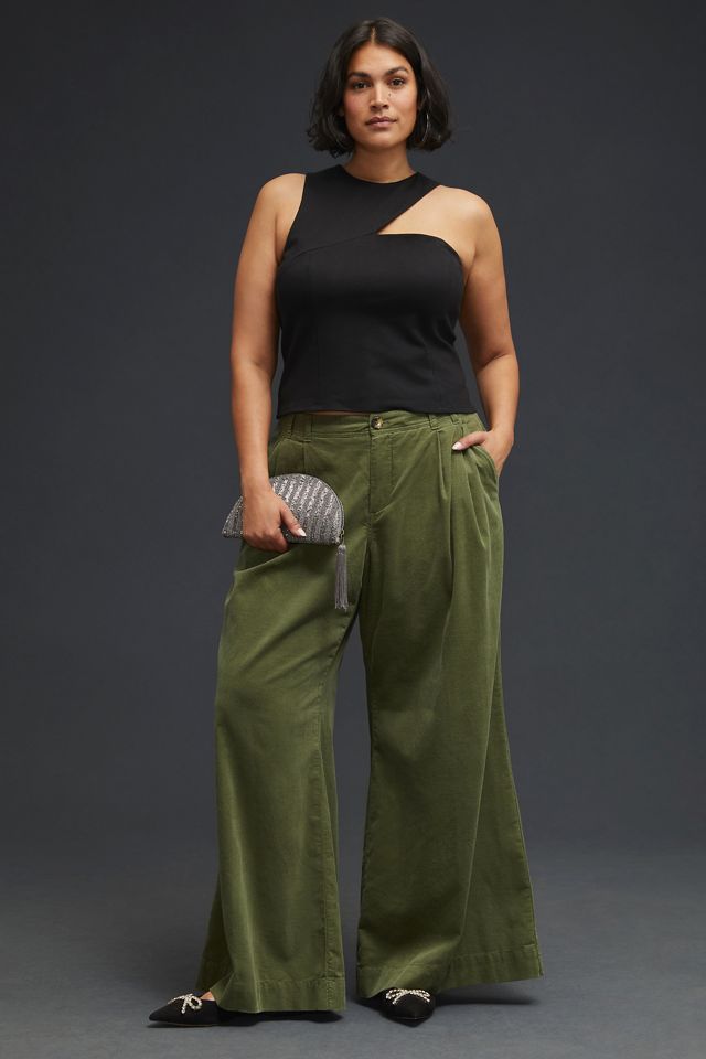 By Anthropologie Pleated Wide-Leg Corduroy Trousers #5