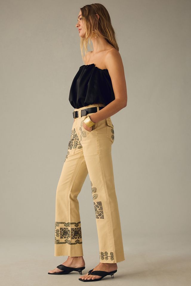 Pilcro Embroidered Pants #4