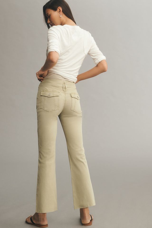 The Yaya Crop Flare Pants by Pilcro #4