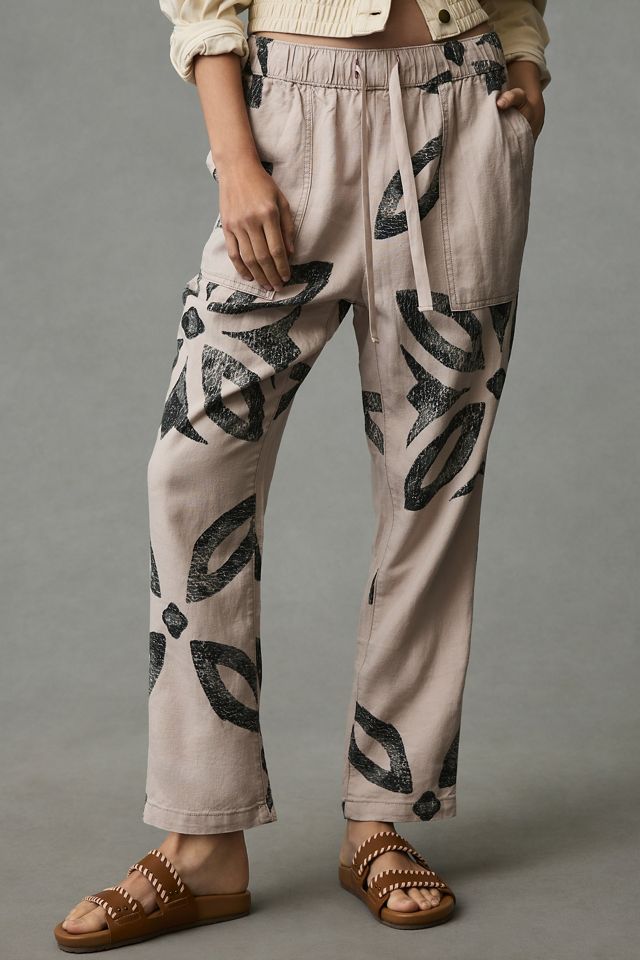 Pilcro Betty Drawstring Linen Pants #1