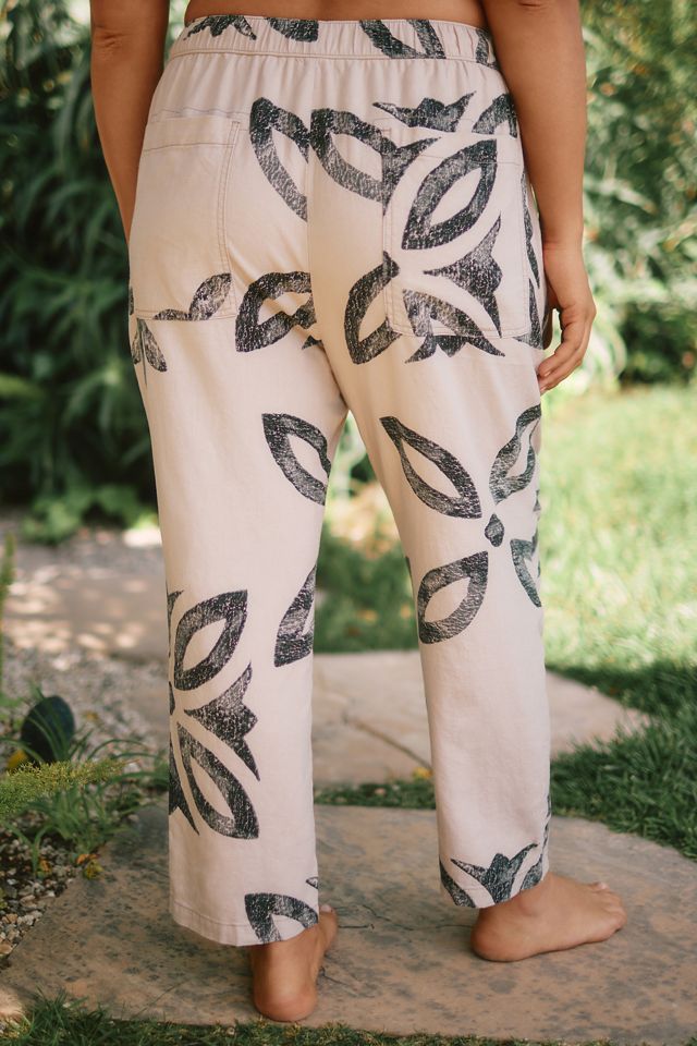Pilcro Betty Drawstring Linen Pants #7