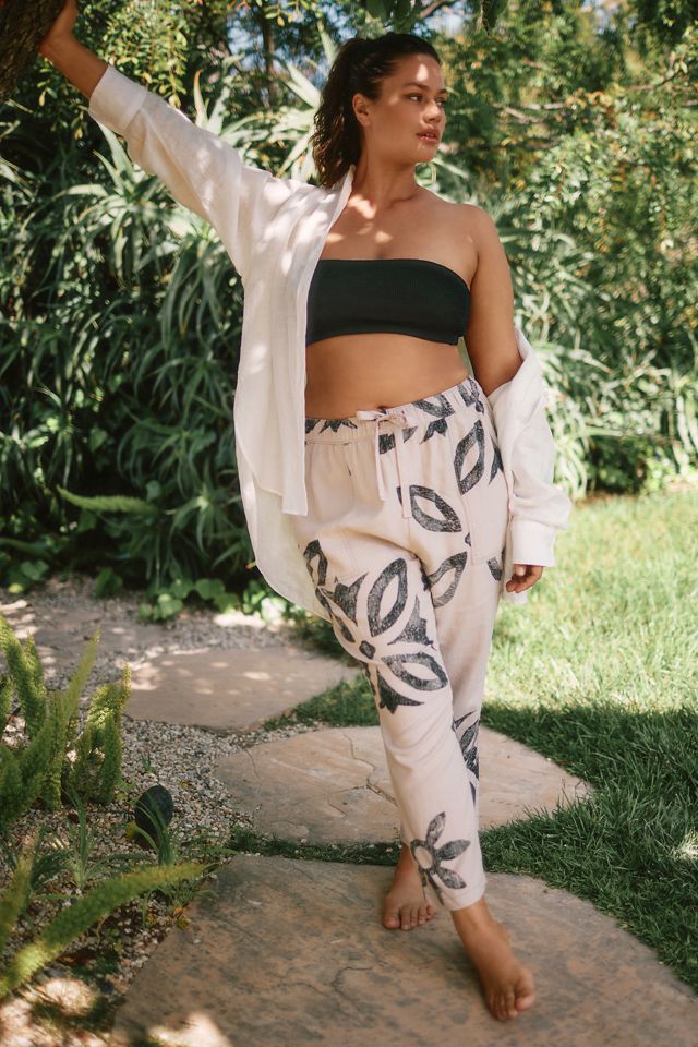 Pilcro Betty Drawstring Linen Pants #4