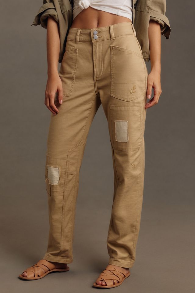 The Wanderer Mid-Rise Relaxed-Leg Jeans by Pilcro: Patchwork Edition #1