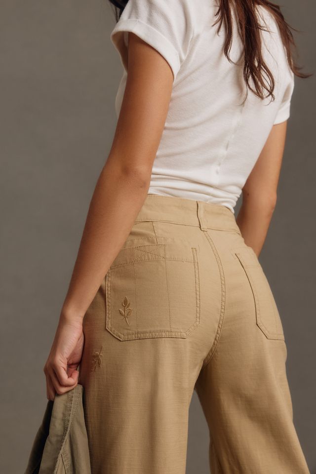 The Wanderer Mid-Rise Relaxed-Leg Jeans by Pilcro: Patchwork Edition #3