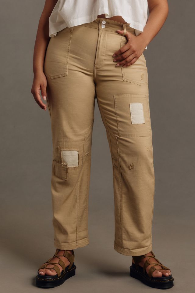 The Wanderer Mid-Rise Relaxed-Leg Jeans by Pilcro: Patchwork Edition #5