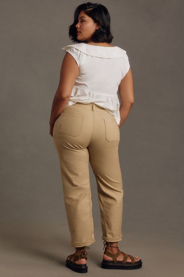 The Wanderer Mid-Rise Relaxed-Leg Jeans by Pilcro: Patchwork Edition #6