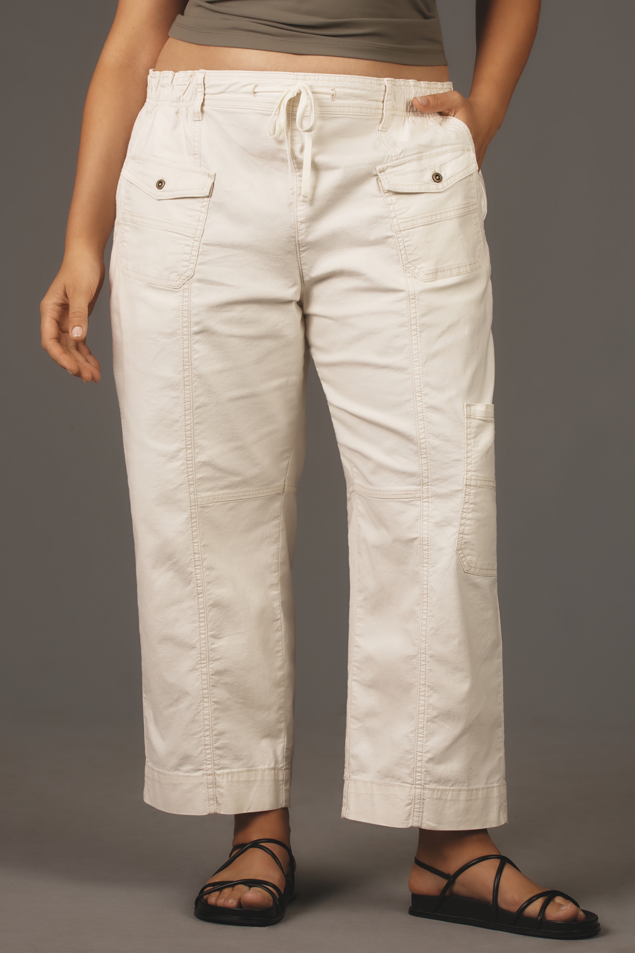 Pilcro Utility Drawstring Pocket Pants