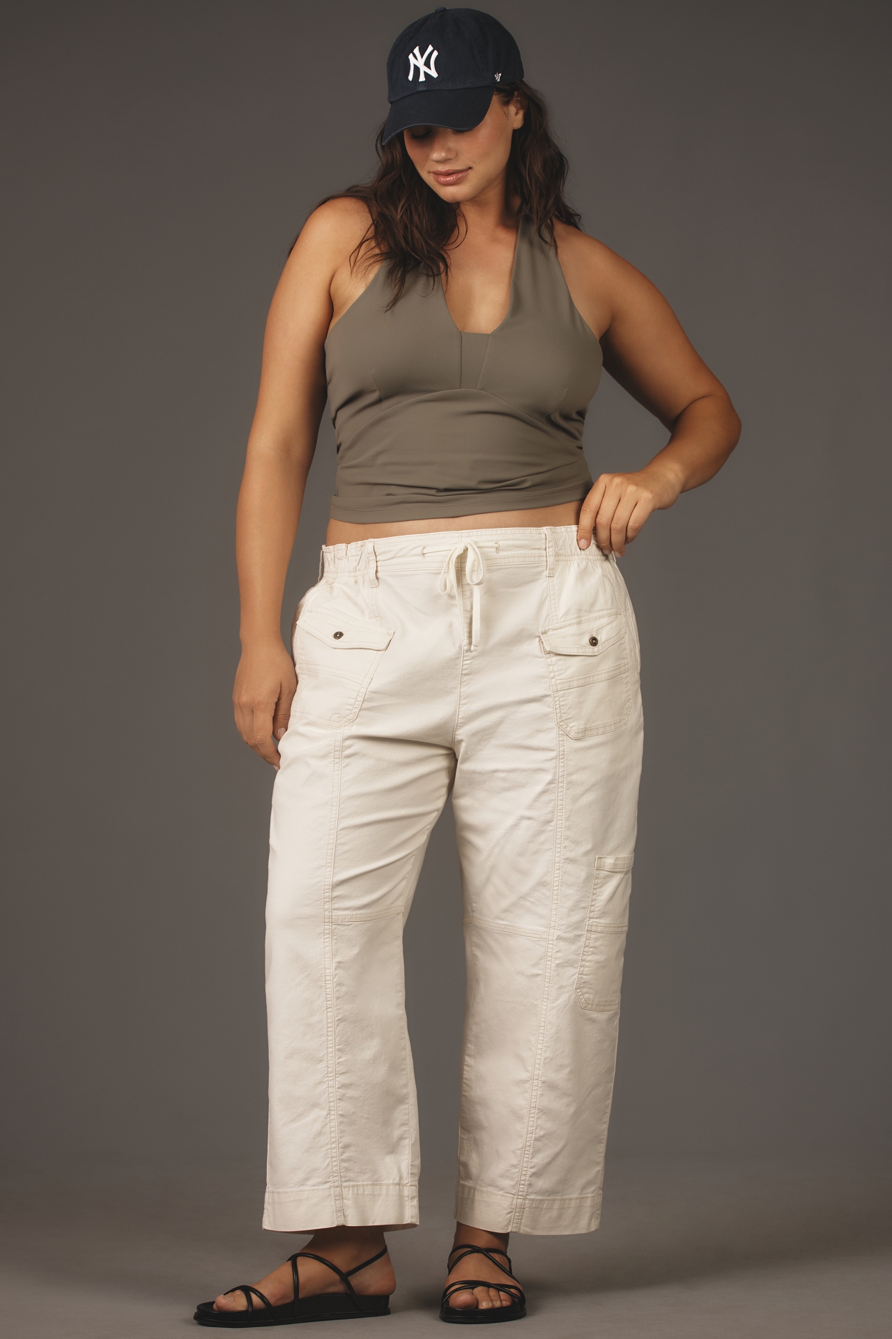 Pilcro Utility Drawstring Pocket Pants