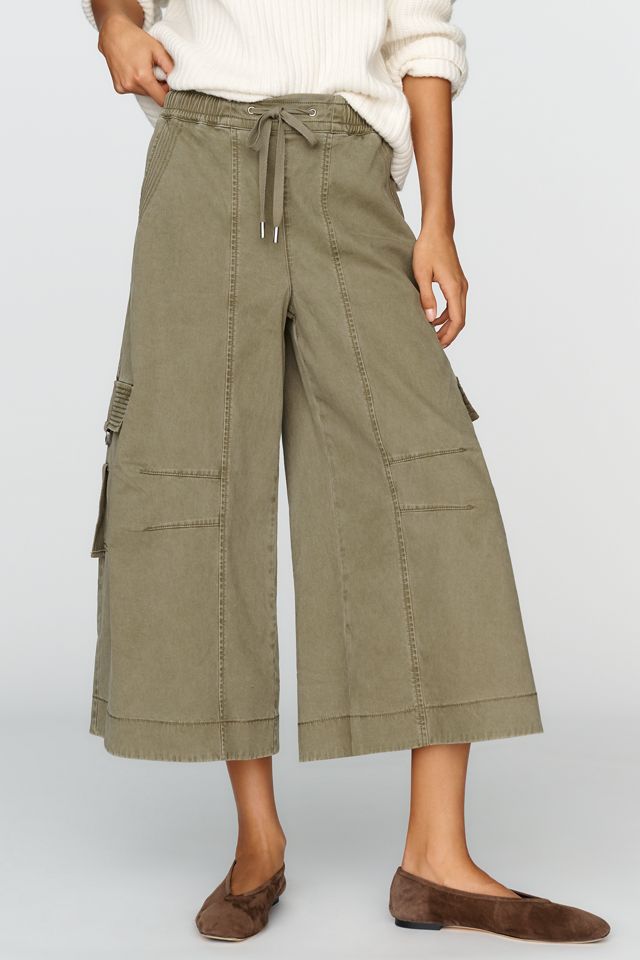By Anthropologie Cotton-Modal Utility Culotte Trousers #1