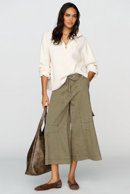 Pantaloni Culotte Utility in Cotone-Modal By Anthropologie