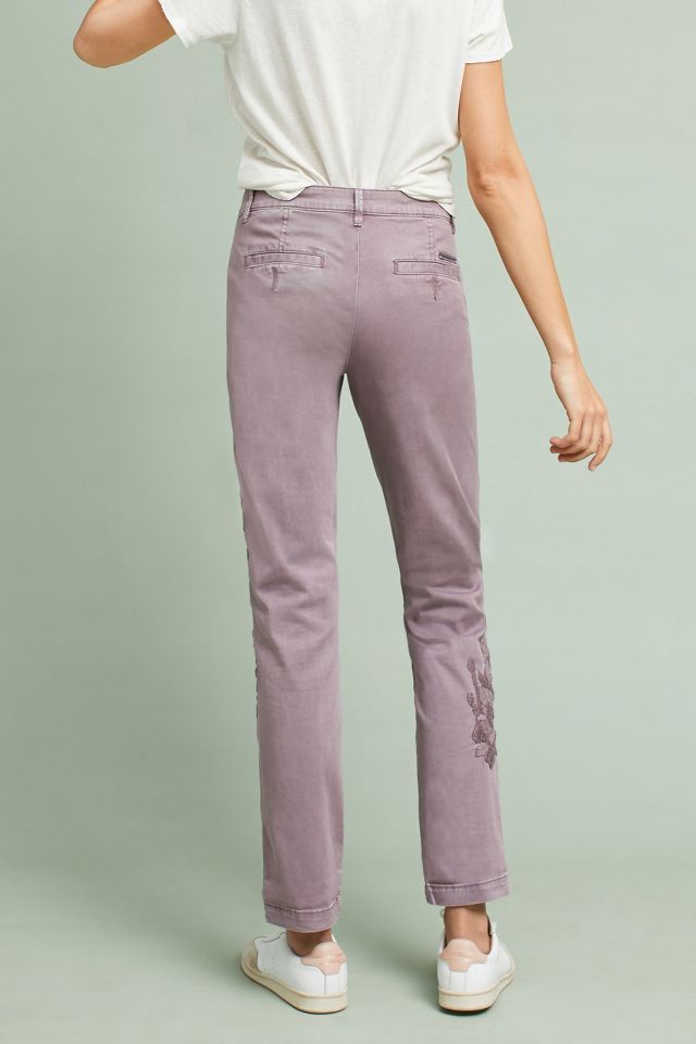 By Anthropologie Embroidered Pants