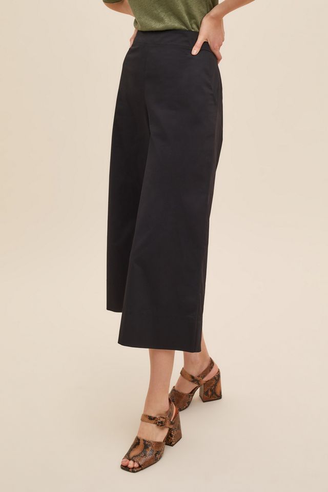 Pantalon jambes évasées court #3