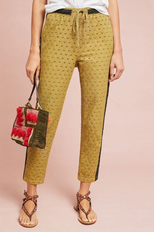 Striped Eyelet Jogger #1