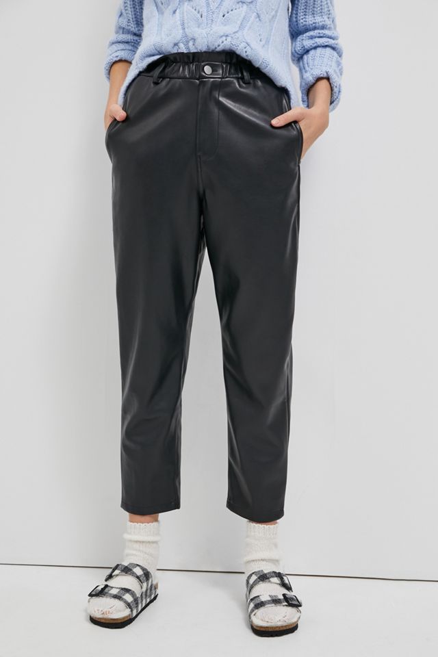 Tyler Paperbag Faux Leather Pants #1