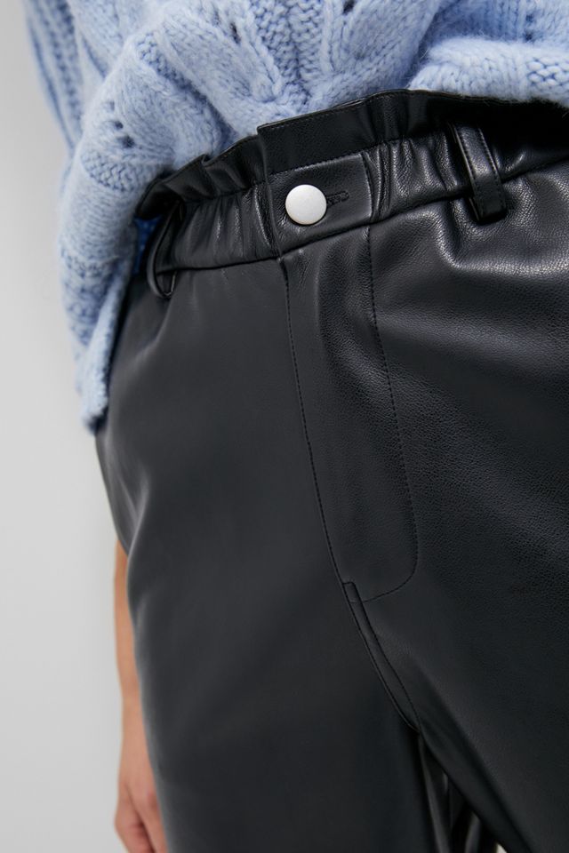 Tyler Paperbag Faux Leather Pants #2