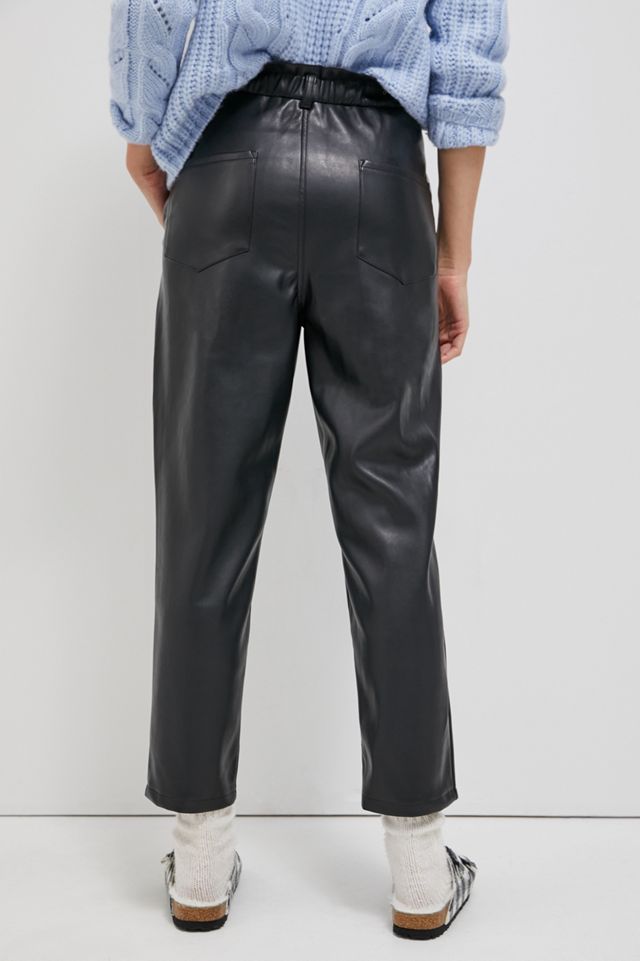 Tyler Paperbag Faux Leather Pants #3