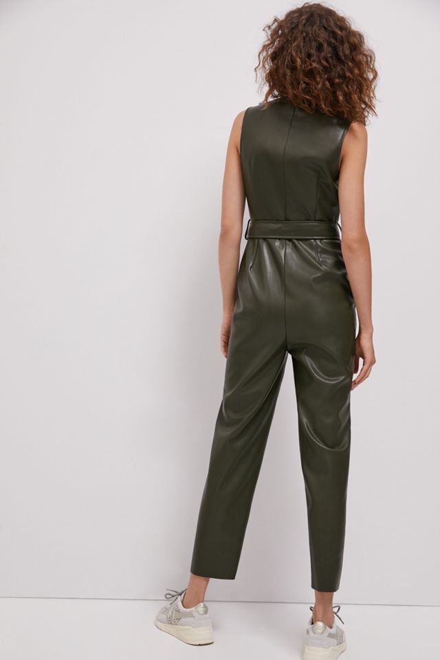 Adrian Faux Leather Jumpsuit #1