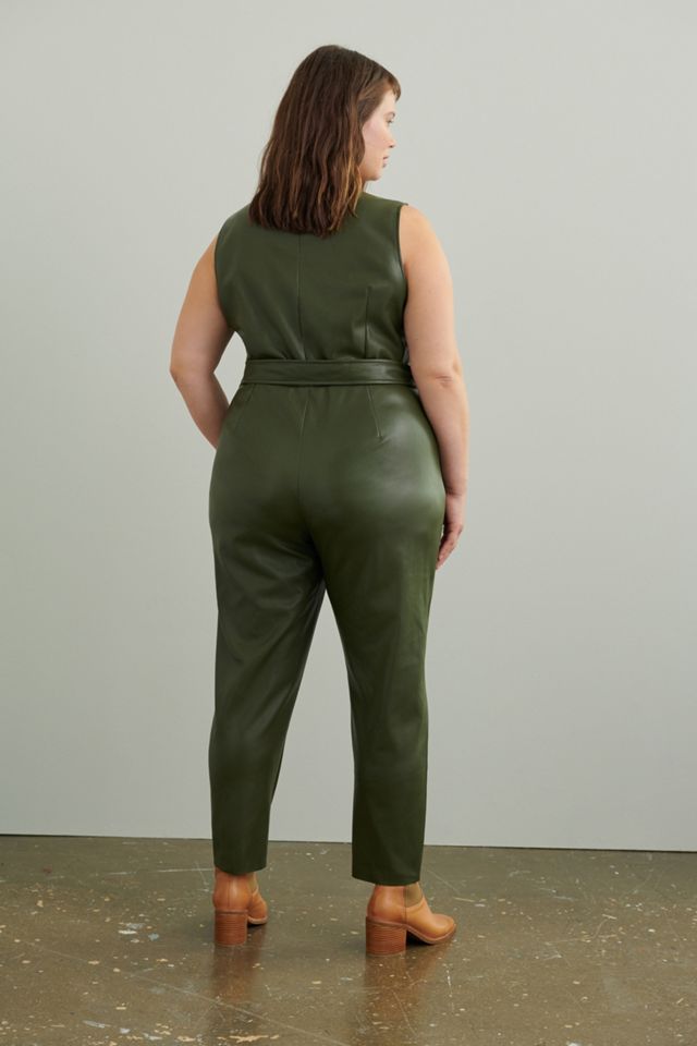 Adrian Faux Leather Jumpsuit #5