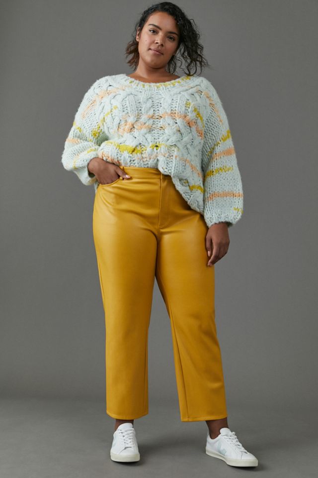 Lettie Straight Faux Leather Pants #6