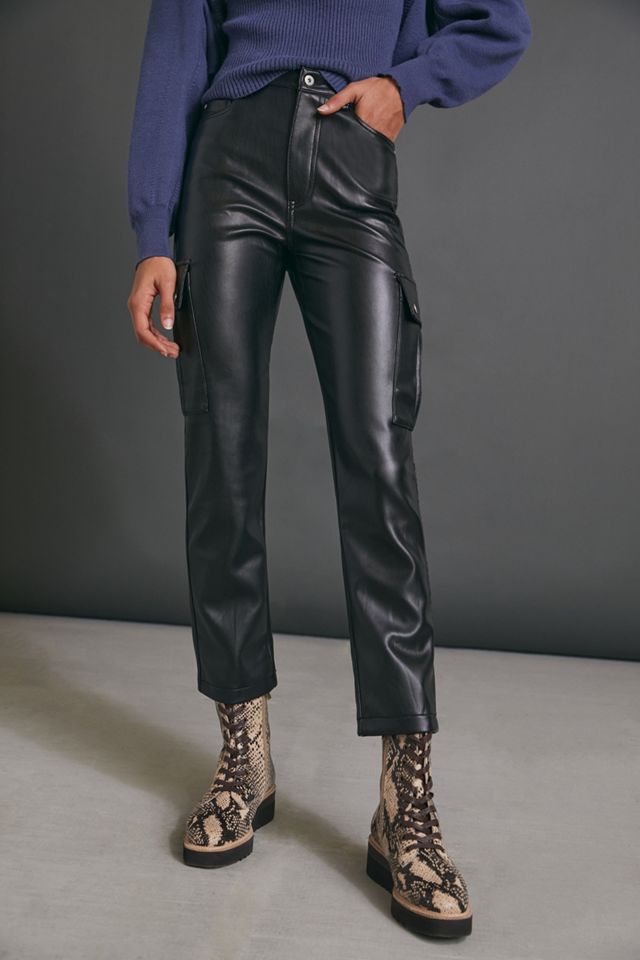 Gabi Faux Leather Utility Pants #3