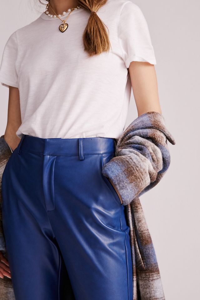 Flared Faux Leather Pants #2