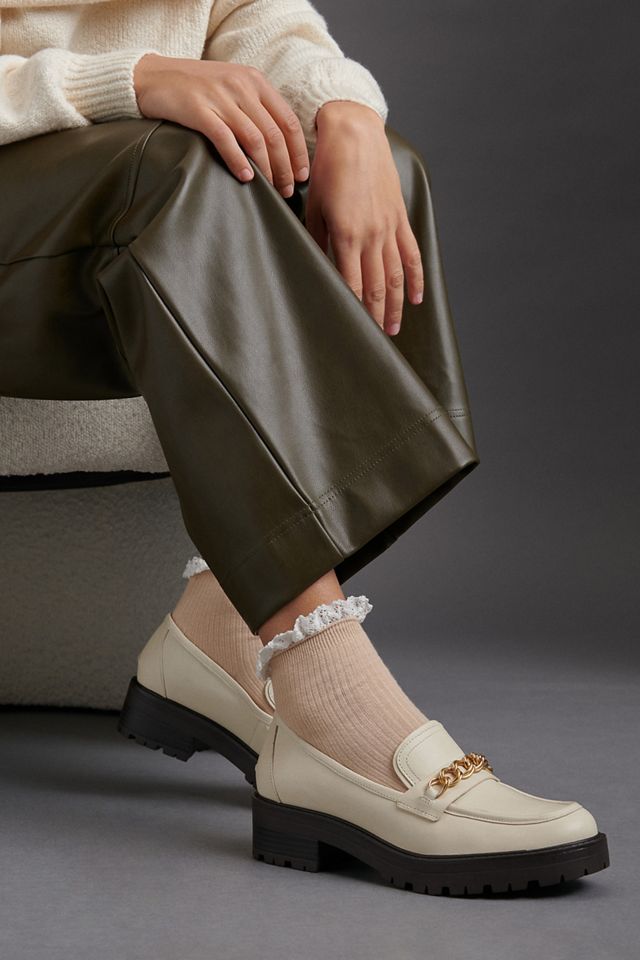 Faux Leather Wide-Leg Pants #1