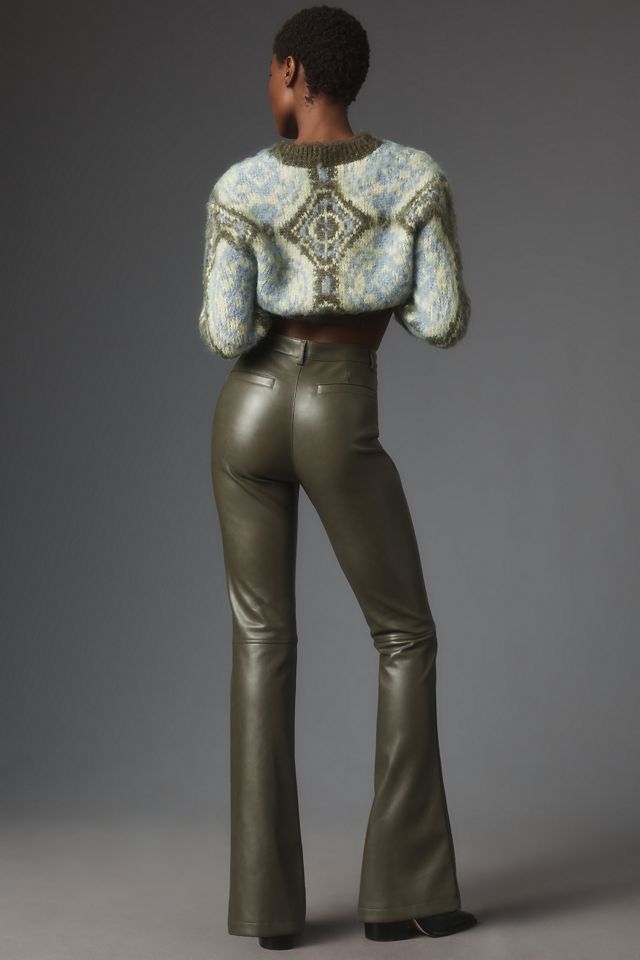 Avec Les Filles Faux Leather Kick-Flare Pants #2