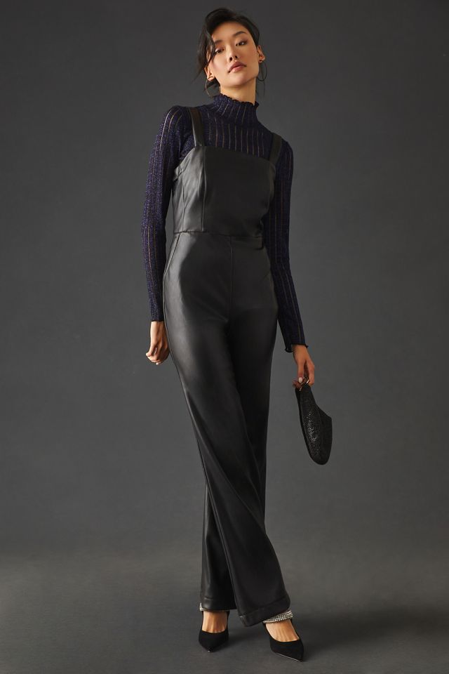 Avec Les Filles Faux Leather Jumpsuit #1