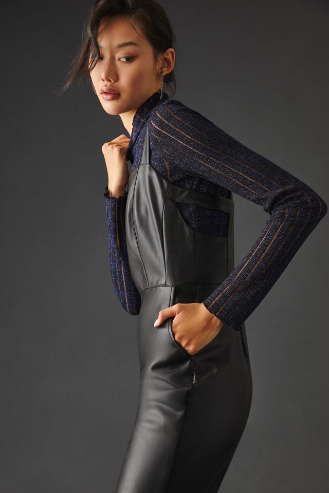 Avec Les Filles Faux Leather Jumpsuit #2