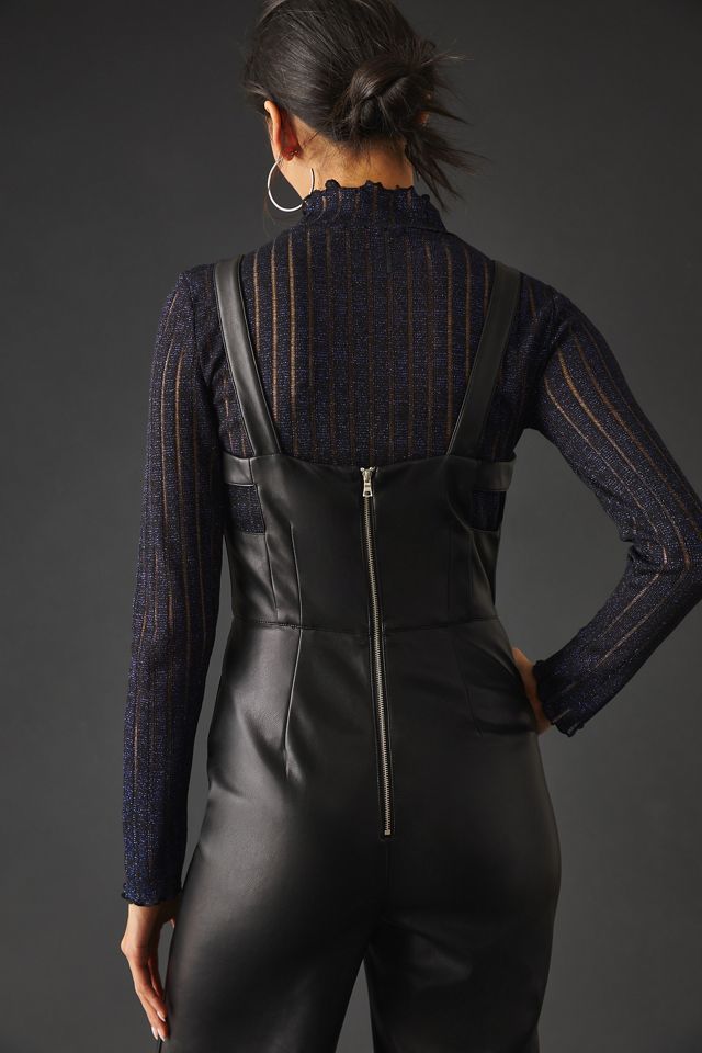 Avec Les Filles Faux Leather Jumpsuit #4