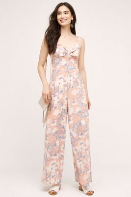 Bowed Peach Jumpsuit