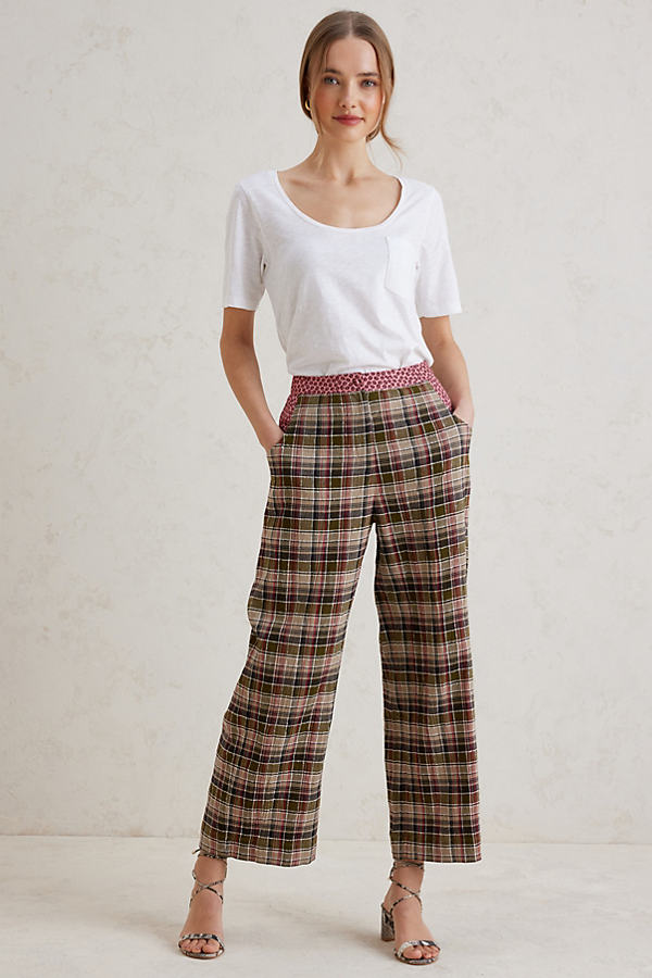Quinn Check-Print Trousers