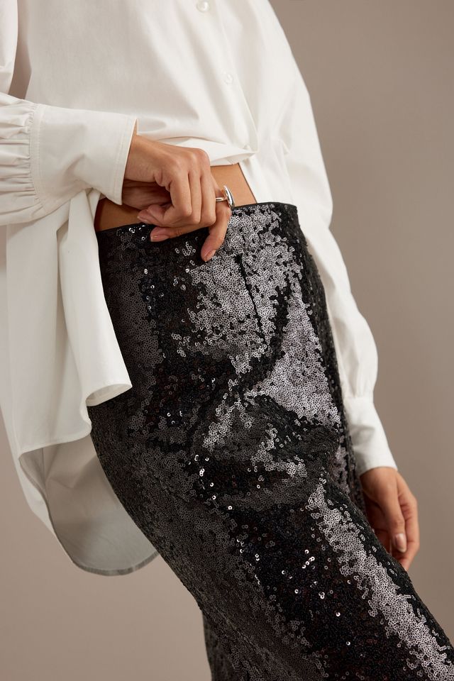 Selected Femme Alaia High-Rise Sequin Trousers #2