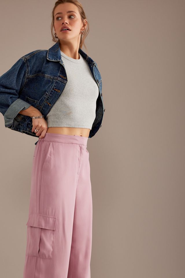 Pantalon cargo taille haute Alienor Selected Femme #3