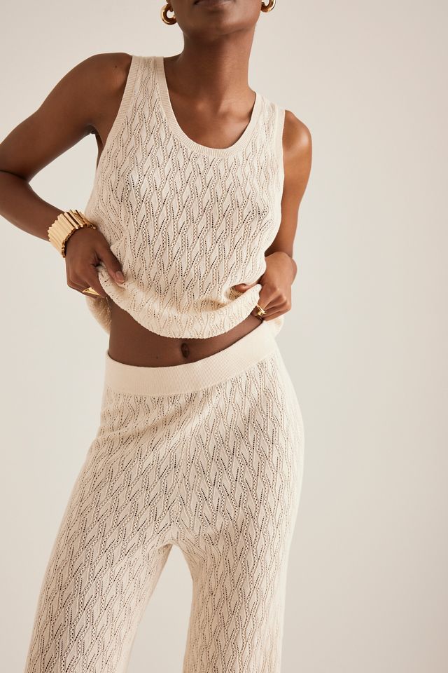 Selected  Agny High-Rise Knit Trousers #3