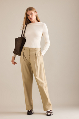 Selected  Dora Mid-Rise Tapered Trousers