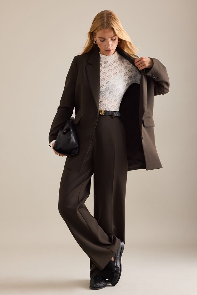 Selected Femme Rita Mid-Rise Wide-Leg Trousers #3