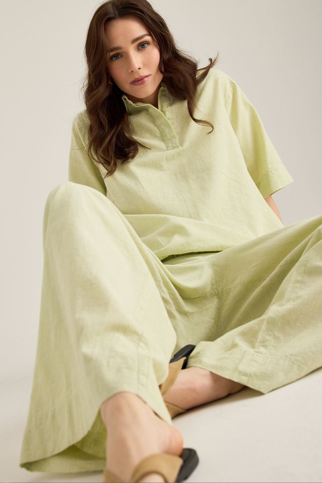 Selected Luisa Weite Hose aus Leinen-Mischgewebe #3