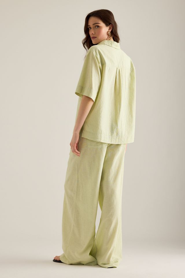 Selected Luisa Weite Hose aus Leinen-Mischgewebe #1